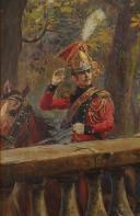 Photo 4 : ORANGE MAURICE - LANCIER HOLLANDAIS DE LA GARDE IMPÉRIALE PREMIER EMPIRE : Huile originale sur toilr, XXème nsiècle. 33566