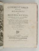 Photo 4 : MONTECUCULI (Cte de). Mémoires de Monteccuculi, Généralissime des troupes de l'Empereur ou principes de l'art militaire en général. 