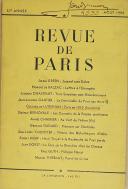 Photo 1 : THIÉBAUT - " La Revue de Paris " - Périodique - 57ème année - Paris -  Août 1950 
