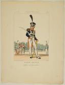 Photo 1 : GENTY : PLANCHE 8, OFFICIER DES GRENADIERS, GARDE ROYALE, 1815