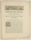 ORDONNANCE DU ROI, concernant les Déserteurs des Troupes Provinciales. Du 1er août 1779. 4 pages