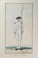 Photo 1 : Nicolas Hoffmann, Régiment d'Infanterie (Vermandois) au règlement de 1786.