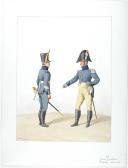 1816. Train d'Artillerie. Brigadier, Lieutenant.