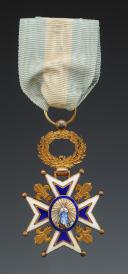 Photo 1 : CROIX DE CHEVALIER DE L'ORDRE DE CHARLES III, INSTITUÉ EN 1771, fin XIXème siècle. 29343