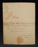 Commune de Paris 1871. ORDRE SIGNÉ DU MINISTRE DE LA GUERRE GUSTAVE CLUSERET NOMMANT LE CITOYEN WETZEL  CHEF DE LA 14ème LÉGION DE LA GARDE NATIONALE, 7 avril 1871. 18901-1