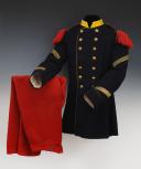 Uniform of a quartermaster sergeant registered as "8024" assigned to the 73rd Line Infantry Regiment, Second Empire - Third Republic. 31230-31231-31232R