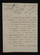 9th Line Infantry Regiment. SIGNED LETTER "The Chevalier Vautré", colonel of the said Regiment, to "Monseigneur His Excellency", regarding the missing soldier Eugène Boucher, suspected to have been murdered, Brescia July 15, 1811. 18909-14