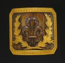 PLAQUE DE CEINTURON D'OFFICIER DES GRENADIERS À CHEVAL DE LA GARDE ROYALE, 1816-1830, RESTAURATION. 33821