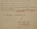Photo 2 : AWARD OF THE ROYAL AND MILITARY ORDER OF ST LOUIS TO MR. BAZILLE MARIE OLIVIER, Knight of Châteauvieux, lieutenant in Waldstein, SIGNED BY THE COUNT OF ARTOIS, Edinburgh 15 November 1797. 18913-30