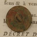 Photo 2 : BUTTON OF THE 17th ARTILLERY BATTALION OF THE NAVY CREW, First Empire model. 30243