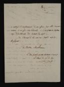 Photo 2 : 9th Line Infantry Regiment. SIGNED LETTER "The Chevalier Vautré", colonel of the said Regiment, to "Monseigneur His Excellency", regarding the missing soldier Eugène Boucher, suspected to have been murdered, Brescia July 15, 1811. 18909-14