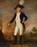Photo 2 : INFANTRY CAPTAIN OF THE LINE, REVOLUTION: oil on canvas, Revolution. 32909-2