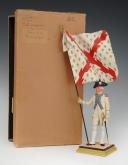 Photo 2 : GEORGES FOUILLÉ, peintre de la Marine (1909-1994) : PORTE-DRAPEAU D'INFANTERIE AU RÉGLEMENT DE 1780 DU RÉGIMENT DE BOURGOGNE, XXème siècle. 33370