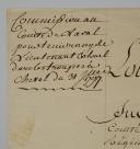 Photo 3 : Emigration. Commission to Count de Laval to hold the rank of Lieutenant Colonel in the cavalry troops on July 31, 1797. 18913-2