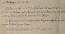 Photo 3 : CERTIFICATE OF SERVICE BY THE DUKE OF BERRY TO THE COUNT OF CLERMONT, Lieutenant of the Musketeers of the 1st Company, 1816, Restoration period. 29269.