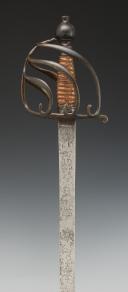 Photo 4 : SABRE D'OFFICIER DE LA GENDARMERIE DE FRANCE, 2ème COMPAGNIE ANGLAISE, Ancienne Monarchie, vers 1780-1788. 34716
