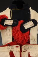 Photo 7 : Uniform of a quartermaster sergeant registered as "8024" assigned to the 73rd Line Infantry Regiment, Second Empire - Third Republic. 31230-31231-31232R