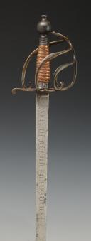Photo 7 : SABRE D'OFFICIER DE LA GENDARMERIE DE FRANCE, 2ème COMPAGNIE ANGLAISE, Ancienne Monarchie, vers 1780-1788. 34716