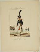 Photo 1 : GENTY : PLANCHE 9, OFFICIER DES CHASSEURS À PIED, GARDE ROYALE, 1815