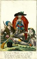 MAI (C. P.) : UN CROATE ET TOLPATCHE AVEC SA PETITE FILLE, 18ème siècle.