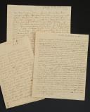 FINE SET OF THREE SIGNED LETTERS BY JM BAZIN SENT FROM ENGLAND TO HIS PARENTS IN SAINT MALO, January 8, 1808, May 30, 1808, August 28, 1812. 18910-17