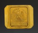 PLAQUE DE CEINTURON D'OFFICIER DE LA GENDARMERIE DÉPARTEMENTALE, modèle 1854, Second Empire. 33825