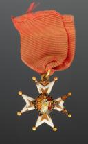 ORDRE DE SAINT-LOUIS, CROIX DE CHEVALIER DU TYPE DE LA CRÉATION, décerné au Marquis Pierre de Radiguès, capitaine d'infanterie du régiment de Rrovence en 1699, Ancienne Monarchie, Règne de Louis XIV, Fin du XVIIème siècle. 34245