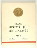 Photo 1 : Revue historique de l'armée 1954 