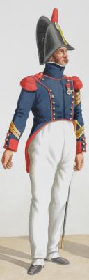 Photo 2 : 1817. Garde Royale. Artillerie à Pied. Sergent, Officier.
