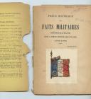 Photo 2 : PRÉÇIS HISTORIQUE des faits militaires mémorébles 1792-1878.