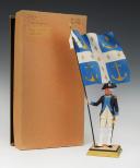 Photo 2 : GEORGES FOUILLÉ, peintre de la Marine (1909-1994) : PORTE-DRAPEAU D'INFANTERIE AU RÉGLEMENT DE 1780 DU RÉGIMENT DE SAINT MALO, XXème siècle. 33370