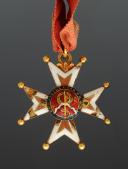 Photo 2 : ORDRE DE SAINT-LOUIS, CROIX DE CHEVALIER DU TYPE DE LA CRÉATION, décerné au Marquis Pierre de Radiguès, capitaine d'infanterie du régiment de Rrovence en 1699, Ancienne Monarchie, Règne de Louis XIV, Fin du XVIIème siècle. 34245