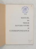 Photo 2 : Manuel de tenue, savoir-vivre et correspondance