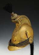 Photo 3 : CASQUE TROUPE DE DRAGONS, modèle 1825 modifié 1830, puis transformé Pompiers, Monarchie de Juillet. 28529R