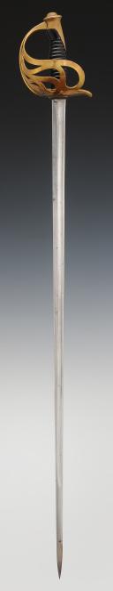 Photo 3 : SABRE D'OFFICIER DE CAVALERIE, modèle 1883 de fantaisie, Troisième République. 29212