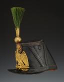 Photo 3 : SHAKO D'OFFICIER DE FUSILIERS DU 13ème RÉGIMENT D'INFANTERIE DE LIGNE, modèle 1860, Second Empire. 30835R
