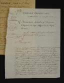 Photo 4 : Grand Army. 7th Line Infantry Regiment. THREE AUTOGRAPH SIGNED LETTERS FROM COLONEL G. AUSSENAC, dated 1806 and 1807, addressed to the Minister of War. 18909-15