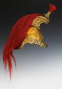 Photo 6 : CASQUE DE TROMPETTE DES DRAGONS DE LA GARDE IMPÉRIALE, modèle 1856, DIT « DRAGONS DE L'IMPÉRATRICE », Second Empire. 26907-1