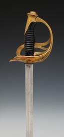 Photo 6 : SABRE D'OFFICIER DE CAVALERIE, modèle 1883 de fantaisie, Troisième République. 29212