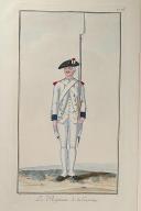 Nicolas Hoffmann, Régiment d'Infanterie (La Couronne) au règlement de 1786.