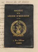 BOOKLET OF THE SOCIETY OF THE LEGION OF HONOUR OF COUNT DE NOÉ, KNIGHT, 1885, Third Republic. 26416-12