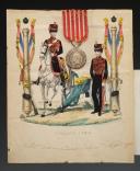 COMMEMORATIVE MEDAL FOR THE ITALIAN CAMPAIGN, created in 1859, signed "BARRE", belonged to Barthelemy ALBERT, horse driver in the artillery of the Imperial Guard, Second Empire. 31242