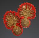 TWO UNIFORM EPAULETTE BUTTONS, Second Republic. 26205