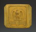 PLAQUE DE CEINTURON D'OFFICIER DE LA GENDARMERIE DÉPARTEMENTALE, modèle 1854, Second Empire. 33824