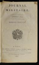 Photo 2 : JOURNAL MILITAIRE OFFICIEL DE 1818 (2è semestre) À 1826 (1er semestre).