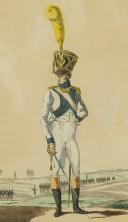 Photo 2 : MARTINET : Troupes françaises, planche 234, officier d'Infanterie de Ligne du 1er Régiment de la Garde de Paris, Premier Empire.