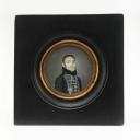Photo 2 : BLACK HUSSARD known as DEATH HUSSARD, Revolution (around 1793): miniature portrait. 26654