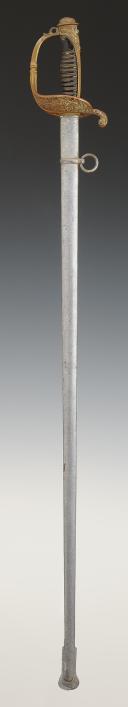 Photo 2 : SABRE D'OFFICIER SUPÉRIEUR D'INFANTERIE DE MARINE, modèle 1856, Troisième République. 29617R
