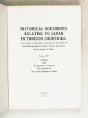 Photo 3 : HISTORICAL DOCUMENTS relating to Japan in foreign countries.