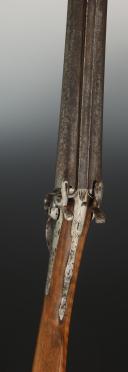 Photo 3 : FUSIL DE CHASSE À BROCHE DOUBLE CANON, Début XXème siècle. 33362